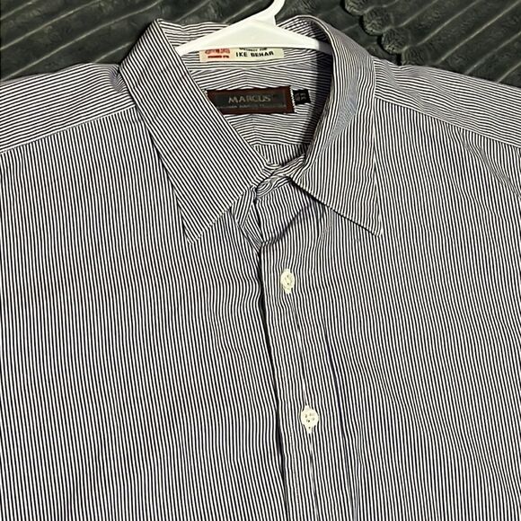 🔥🔥MARCUS by Neiman-Marcus Collection Button Down Dress Shirt Men Sz 16.5 - 33 - Picture 2 of 9